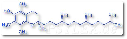 vitamin-e Chemische Strukturformel von Tocopherol